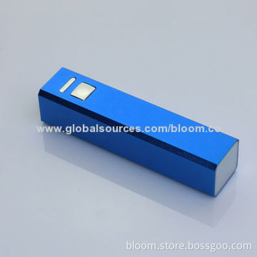 Promotional Metal USB Battery Charger for iPhone, 2,200/2,600mAhNew
